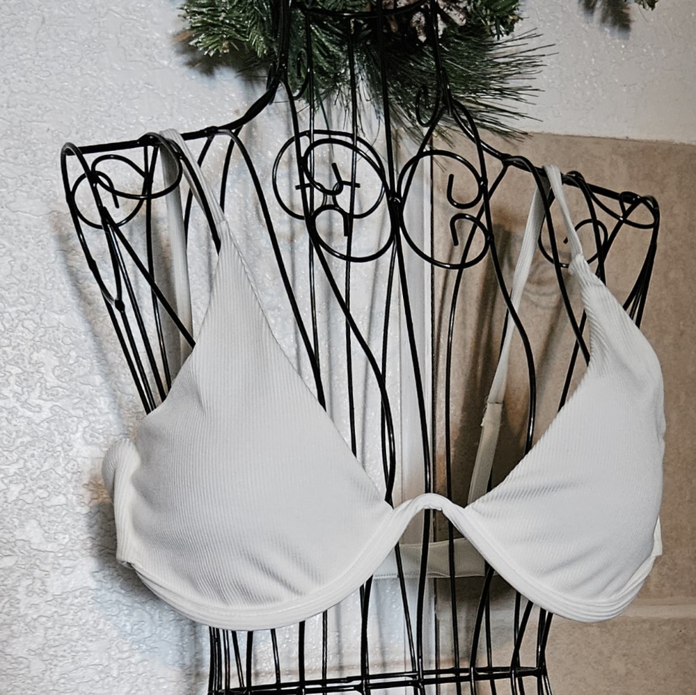 SHEIN White Bikini Top